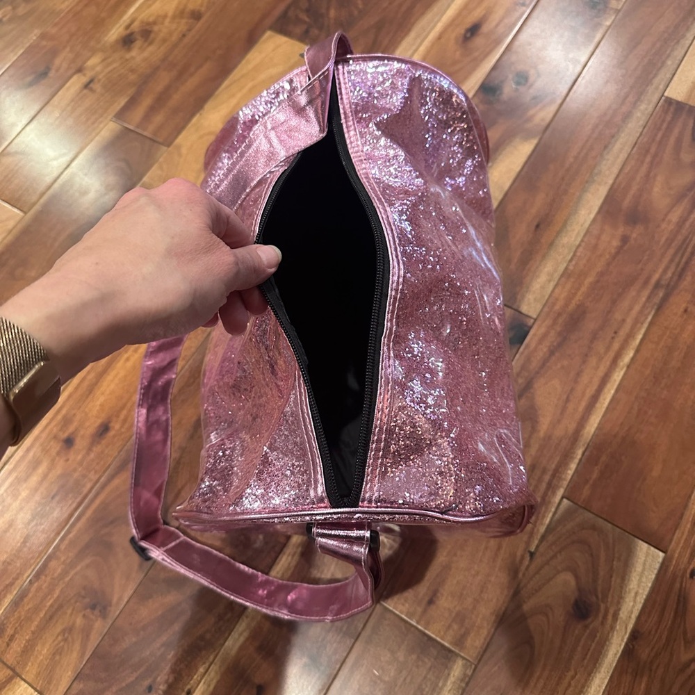 Pink Glitter Duffle Bag Dance Never used
